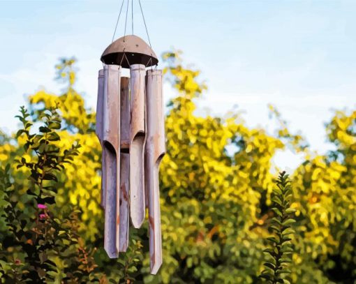 Wooden Wind Chime Diamond Paintings