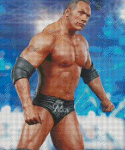 The Rock Wrestler Diamond Paintings