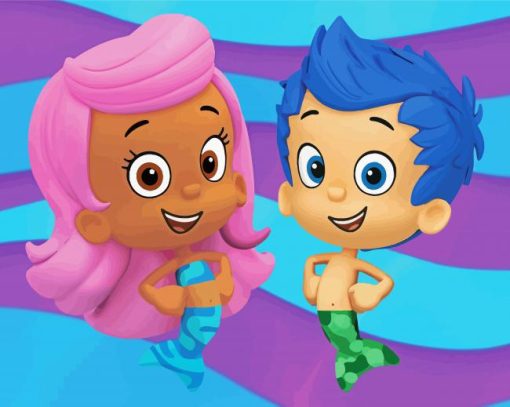 Aesthetic Bubble Guppies Characters Diamond Paintings