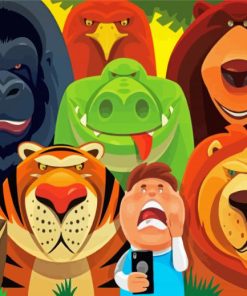 Animal Selfie Diamond Paintings