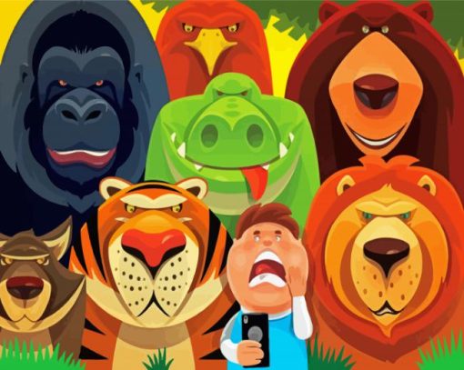 Animal Selfie Diamond Paintings