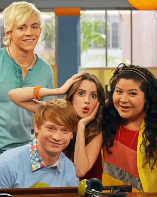 Austin And Ally Characters Diamond Paintings