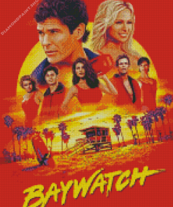 Baywatch Film Poster Diamond Paintings