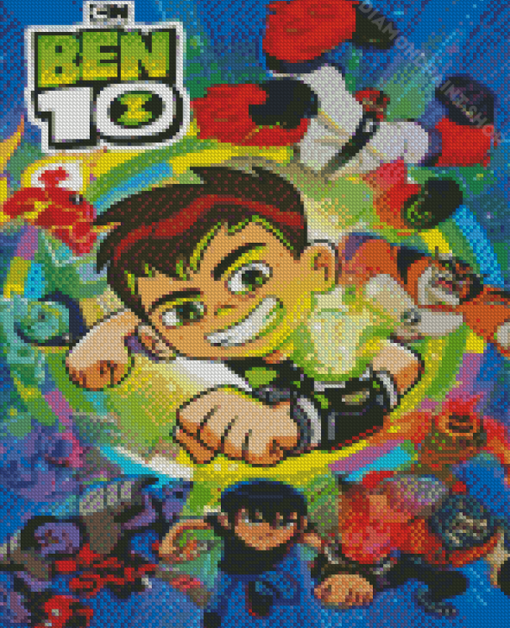 Ben 10 Animation Diamond Paintings