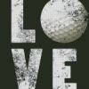 Black And White Love Golf Diamond Paintings