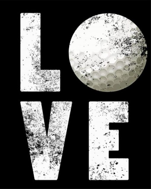 Black And White Love Golf Diamond Paintings