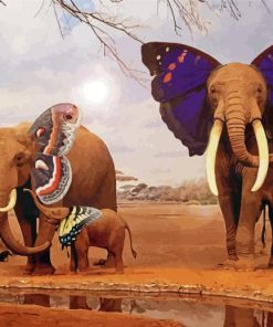 Butterflies Elephants Diamond Paintings