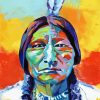 Colorful Sitting Bull Art Diamond Paintings