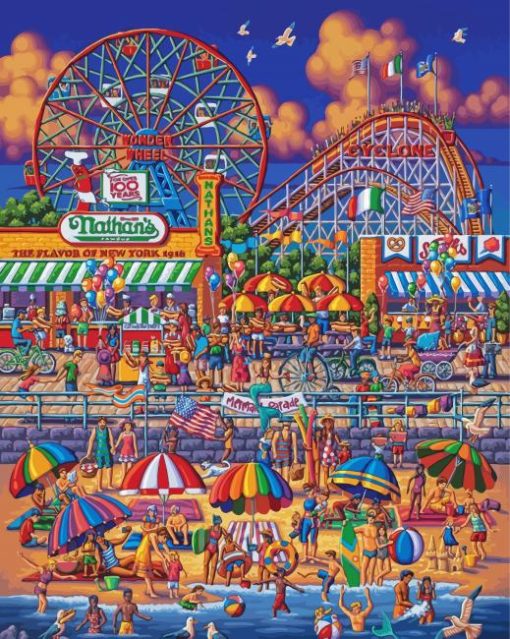 Coney Island Art Diamond Paintings