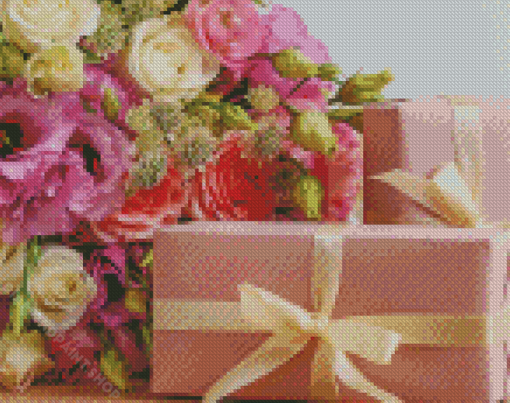 Country Flowers And Gift Diamond Paintings