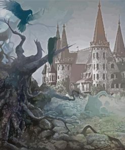 Fantasy Creepy Castle Diamond Paintings