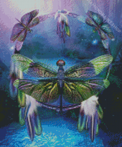 Dreamcatcher Dragonfly Diamond Paintings