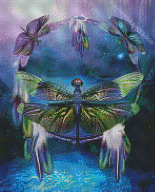 Dreamcatcher Dragonfly Diamond Paintings