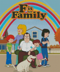 F Is for Family Poster Diamond Paintings