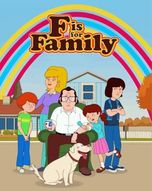 F Is for Family Poster Diamond Paintings