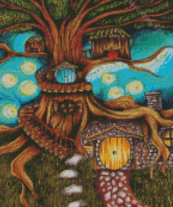 Fairy House Art Diamond Paintings