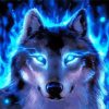 Fantasy Blue Wolf Diamond Paintings