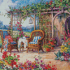 Floral Pergola Garden Diamond Paintings