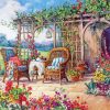 Floral Pergola Garden Diamond Paintings