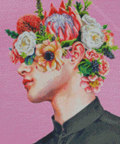 Floral Man Art Diamond Paintings