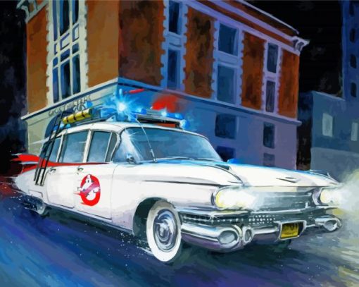 Ghostbusters Ecto 1 Art Diamond Paintings