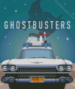 Ghostbusters Ecto 1 Poster Diamond Paintings