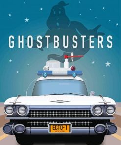 Ghostbusters Ecto 1 Poster Diamond Paintings