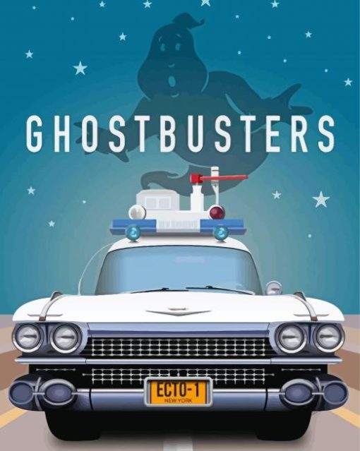 Ghostbusters Ecto 1 Poster Diamond Paintings