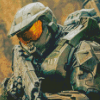 Halo Master Chief Game Diamond Paintings