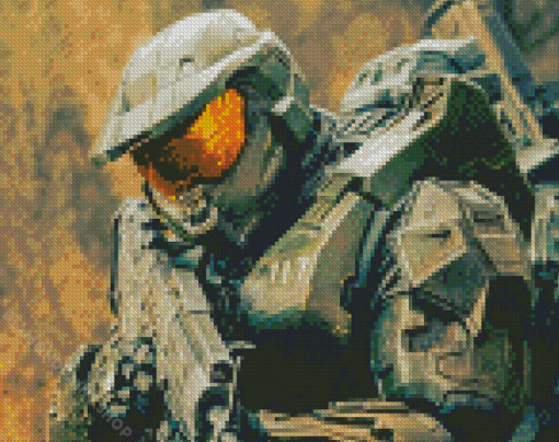 Halo Master Chief Game Diamond Paintings