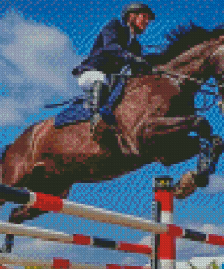 Horse Jump Diamond Paintings