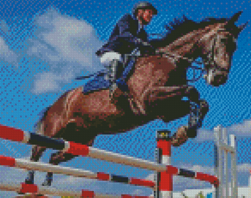 Horse Jump Diamond Paintings