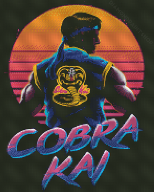 Illustration Cobra Kai Serie Diamond Paintings