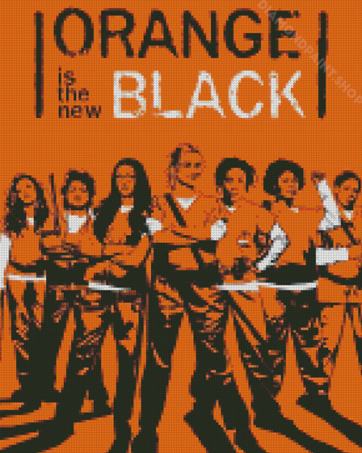 Illustration Orange Is The New Black Diamond Paintings