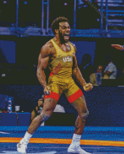 Jordan Burroughs Wrestler Diamond Paintings