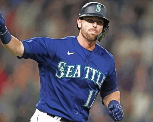 Mitch Haniger Seattle Mariners Diamond Painting