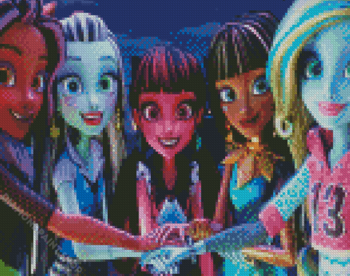 Monster High Cartoon Diamond Paintings