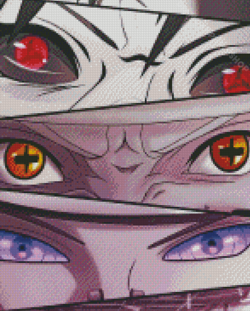 Naruto Eyes Diamond Paintings