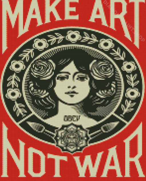 No War Make Art Diamond Paintings