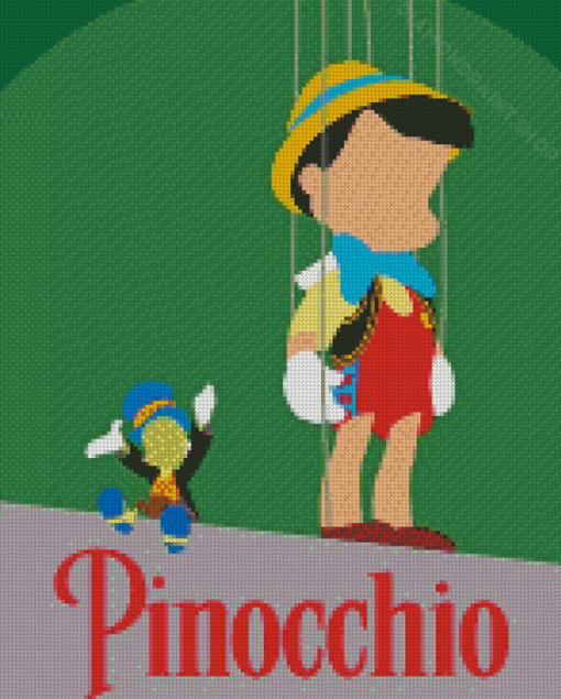 Pinocchio Illustration Diamond Paintings