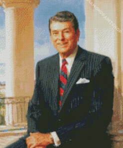 Ronald Regan Portrait Diamond Paintings