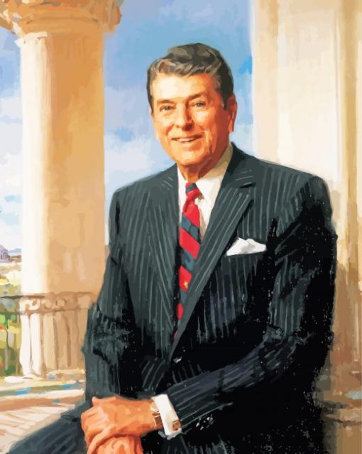 Ronald Regan Portrait Diamond Paintings