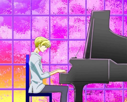 Tamaki Suoh Playing Piano Diamond Paintings