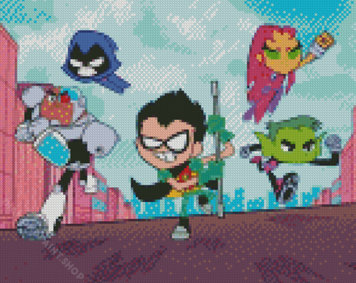 Teen Titans Heroes Diamond Paintings