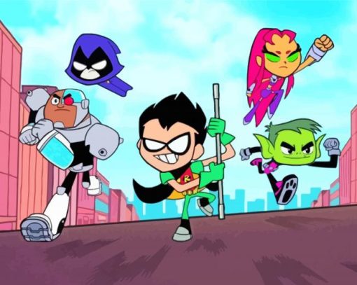 Teen Titans Heroes Diamond Paintings