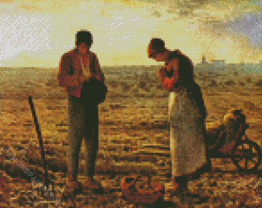 The Angelus By Millet Diamond Paintings