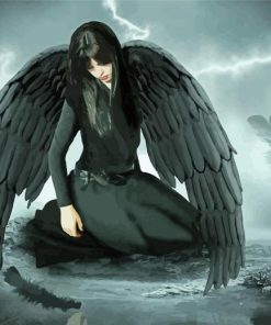 The Black Angel Diamond Paintings