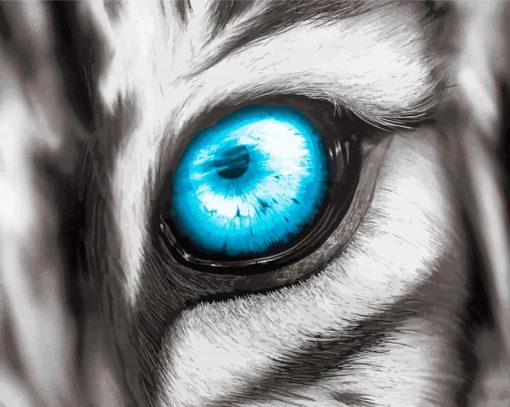 Tiger Blue Eyes Diamond Paintings