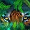 Tiger Blue Eyes Art Diamond Paintings