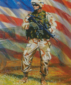 Aesthetic Us Army Diamond Paintings